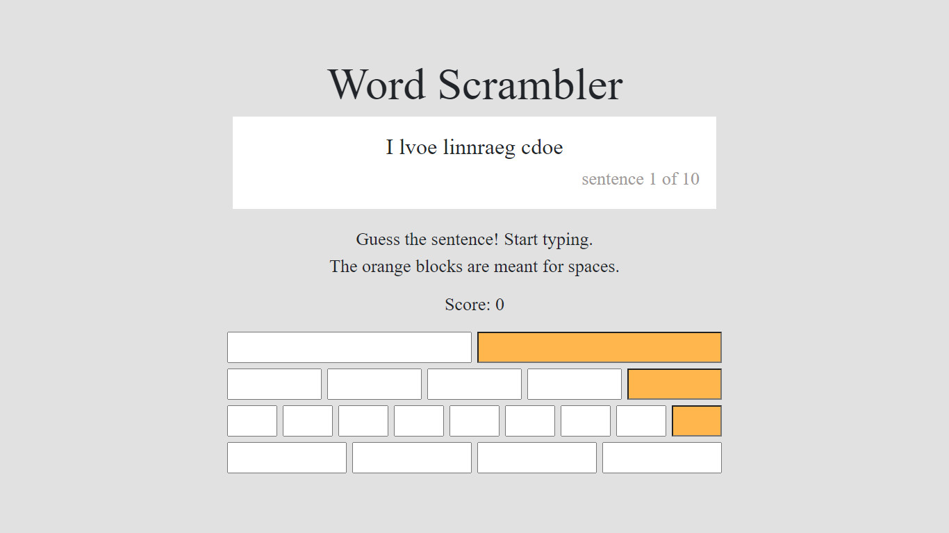 Word Scrambler